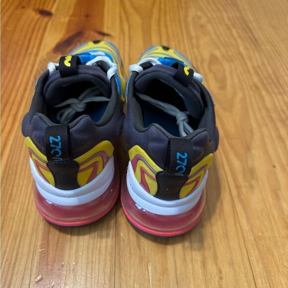 Nike Air Max 270 React ENG Mens SZ 7.5 Running Shoes Laser Blue/White/Anthracite main image 8